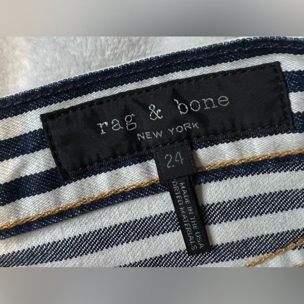 NWT Rag & Bone Indigo Stripe Vintage Straight Size 24 Jean - Picture 7 of 7
